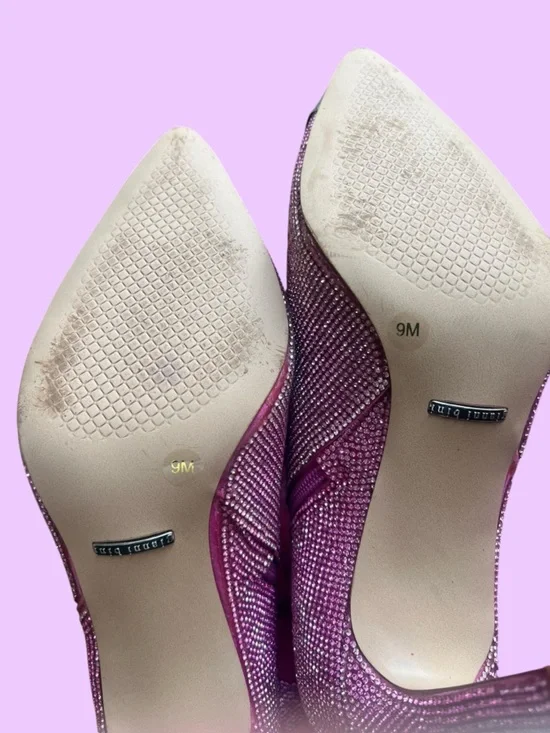 Pink Western Gianni Bini Knee High Rhinestone Cowgirl Boots - Picture 6 of 9